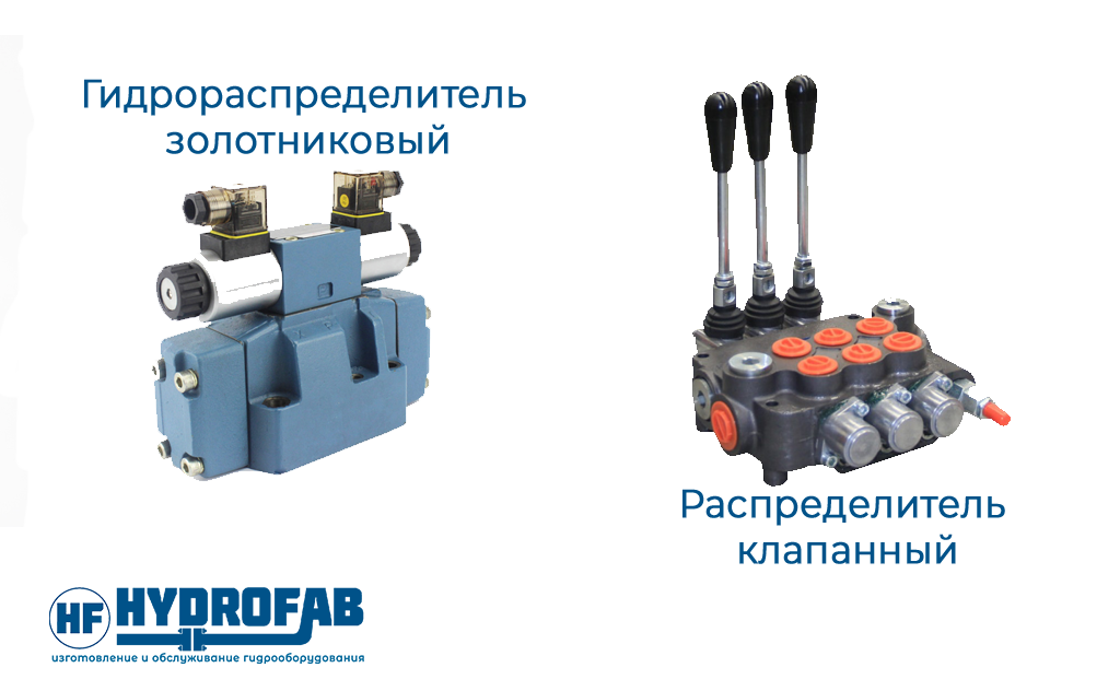 Типы гидравлических распределителей - Гидрофаб